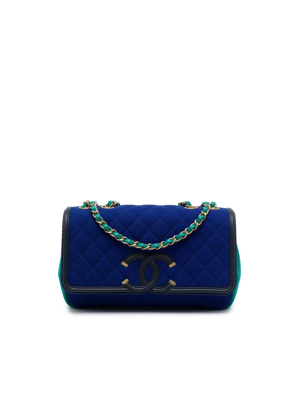 Chanel Filigree Flap Bag Quilted Jersey #357248C35B